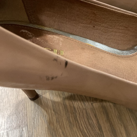 Coach Women’s Tan Leather Closed Toe Formal Pumps Heels - Picture 5 of 9